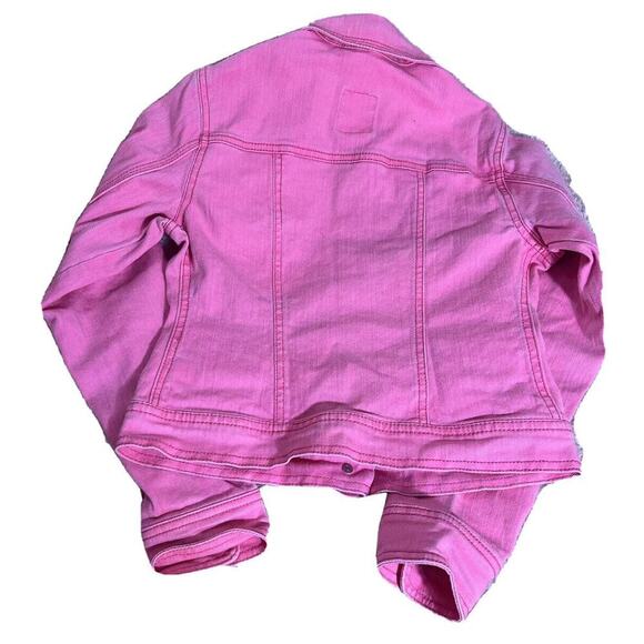 JACKET Old Navy Girls Pink Jean Jacket Size Large - Picture 10 of 15